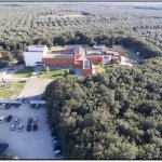 Visione aerea del Museo di Storia Naturale del Salento - Foto arch.museo